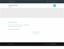 Tablet Screenshot of cyclezone.bm